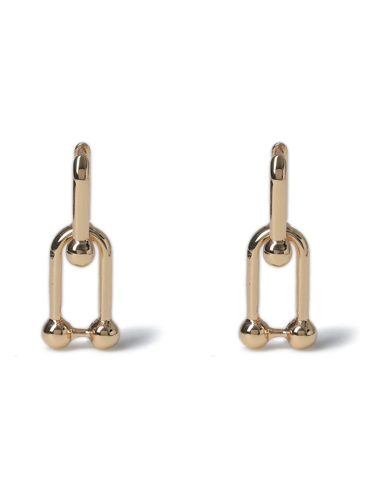 Aela Gold Tone Link Earrings - Image 1 of 4