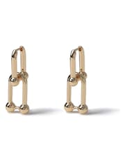 Aela Gold Tone Link Earrings - Image 2 of 4