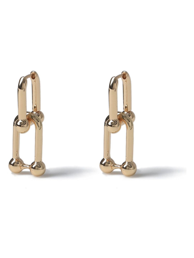 Aela Gold Tone Link Earrings - Image 2 of 4