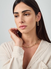Aela Gold Tone Link Earrings - Image 4 of 4
