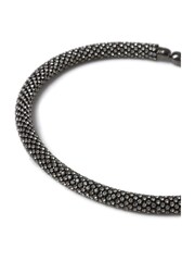 Aela Silver Tone Rhinestone Tube Necklace - Image 4 of 5