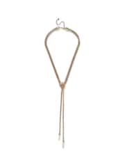 Aela Gold Tone Snake Effect Chain Necklace - Image 5 of 5