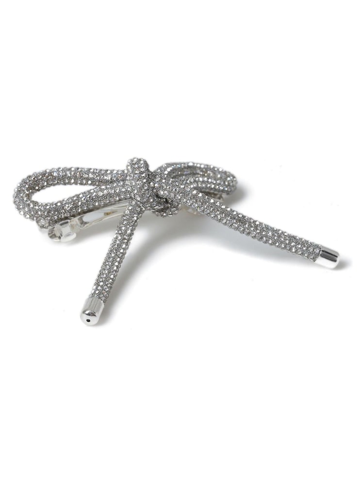 Aela Black 2 Pack Bow Clips With Rhinstone - Image 2 of 2