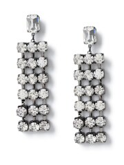 Aela Diamante Statement Drop Black Earrings - Image 3 of 4