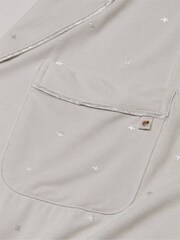 Victoria's Secret Silver Pearl Foil Stars Grey Modal Short Pyjama Set - Image 4 of 4
