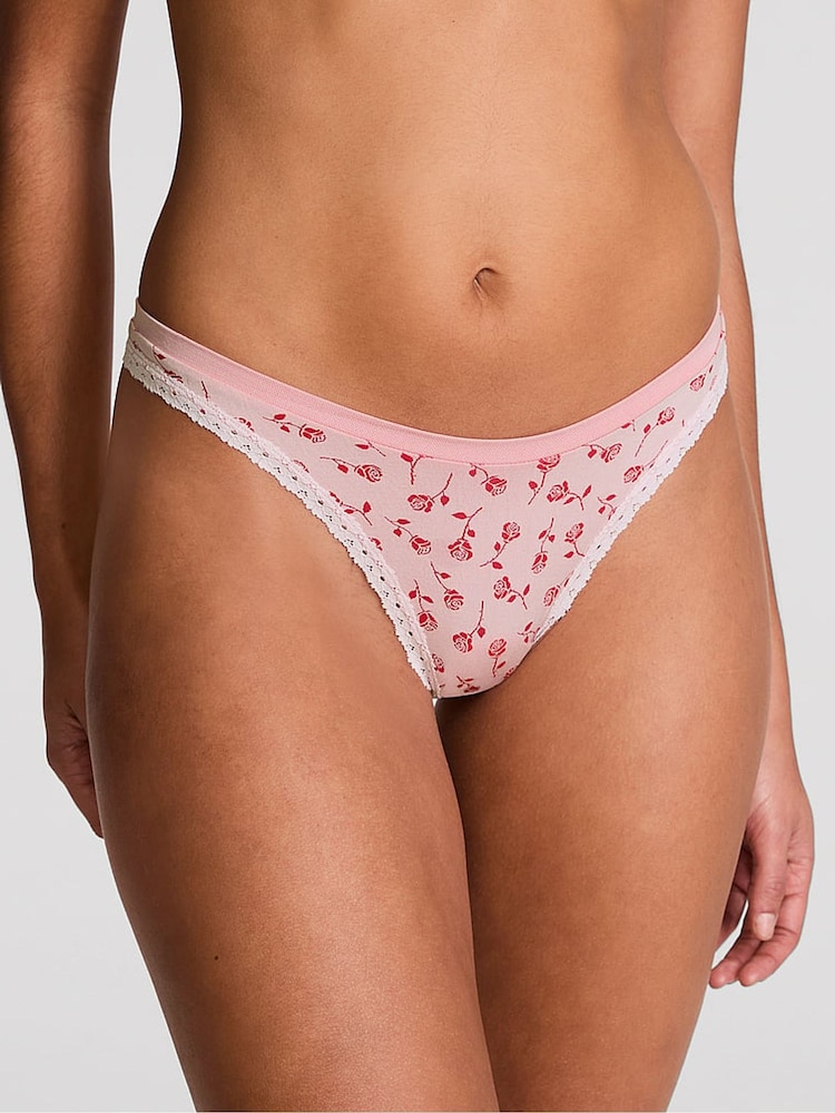 Victoria's Secret PINK Pink Tulip Thong Seamless Knickers - Image 1 of 3
