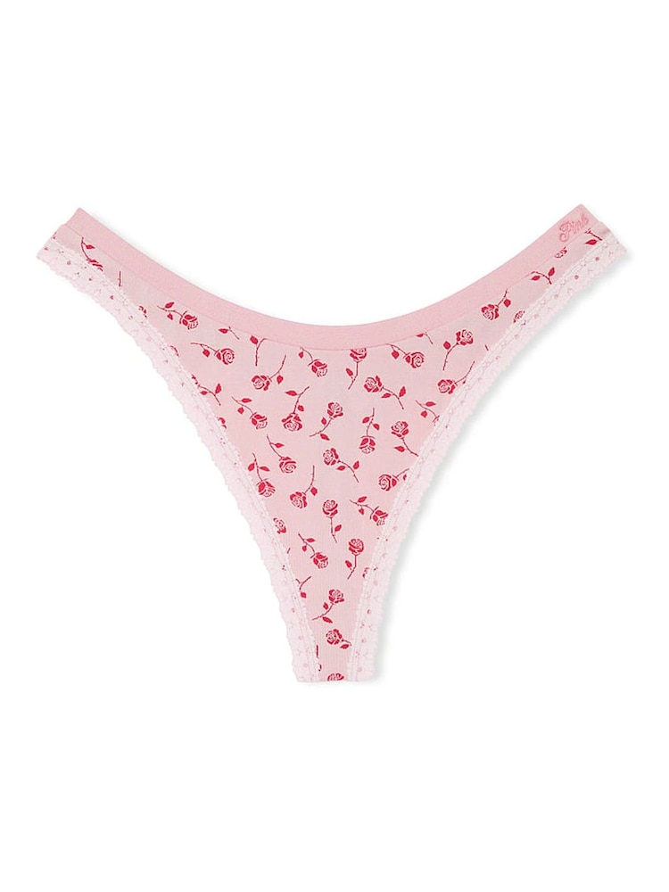 Victoria's Secret PINK Pink Tulip Thong Seamless Knickers - Image 3 of 3