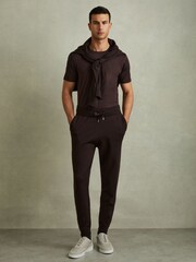 Reiss Hazel Caspian Mercerised Crew Neck T-shirt - Image 1 of 5