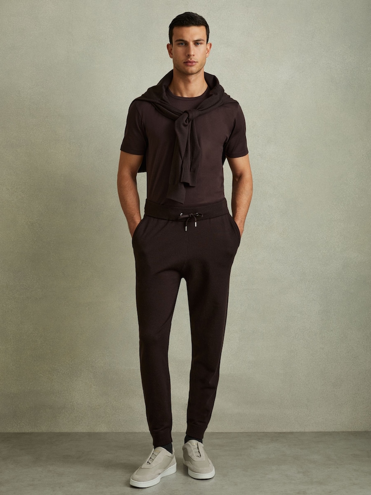 Reiss Hazel Caspian Mercerised Crew Neck T-shirt - Image 1 of 5