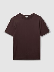 Reiss Hazel Caspian Mercerised Crew Neck T-shirt - Image 2 of 5