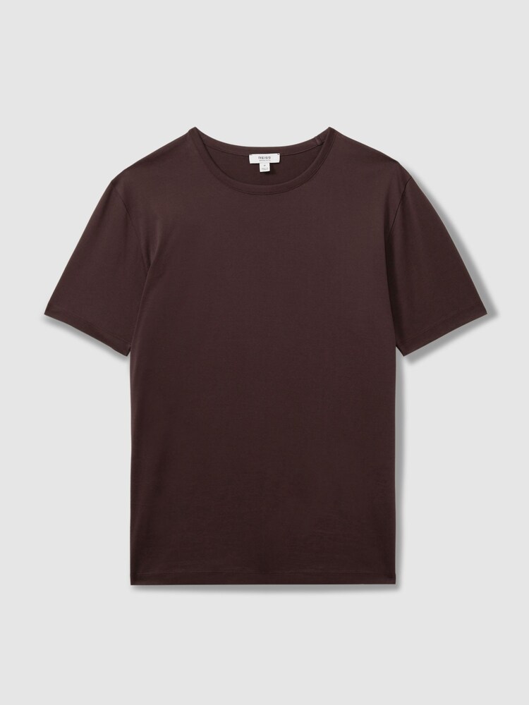 Reiss Hazel Caspian Mercerised Crew Neck T-shirt - Image 2 of 5