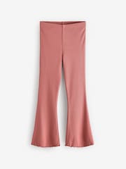 Rust Pink 1 Pack Rib Flare Leggings (3-16yrs) - Image 4 of 7