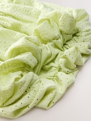 Lime Green Broderie Puffball Skirt (3-16yrs) - Image 4 of 4