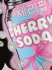 River Island Black K Pop Soda Queen T-Shirt - Image 3 of 4