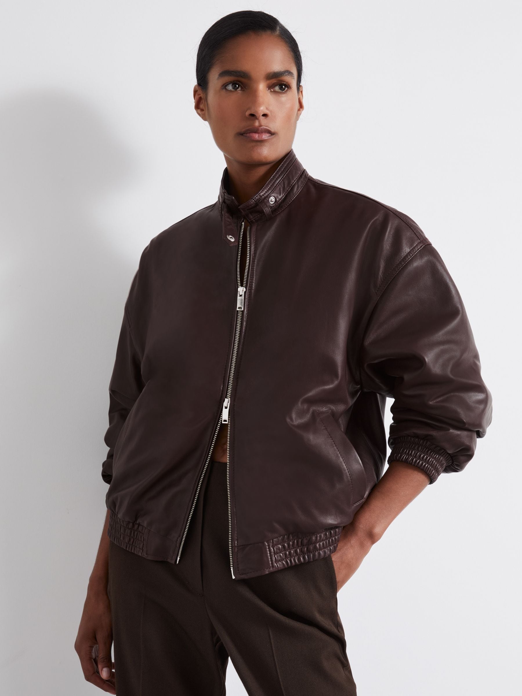 Reiss bomber jacket top