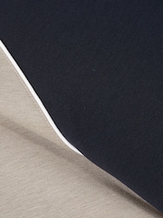 Reiss Navy/Taupe Carins Interlock-Jersey Colour-Block T-Shirt - Image 6 of 6