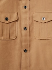 Camel - Camisa de algodón 100 % cepillado Thomas de Reiss - Imagen 4 de 4