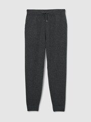 Reiss Charcoal Melange Manly Atelier Cashmere Blend Joggers - Image 2 of 5
