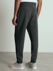 Reiss Charcoal Melange Manly Atelier Cashmere Blend Joggers - Image 4 of 5