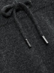 Reiss Charcoal Melange Manly Atelier Cashmere Blend Joggers - Image 5 of 5