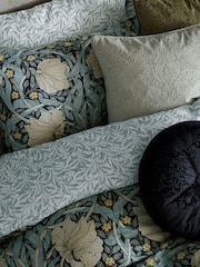William Morris At Home Oyster Strawberry Thief Embossed Cushion - Image 4 of 5