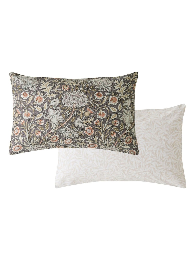 William Morris At Home Heather Double Bough Duvet Cover and Pillowcase Set - Image 6 of 6