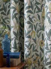 William Morris At Home Mineral Bird And Pomegranate Blackout Eyelet Curtains - Image 2 of 3