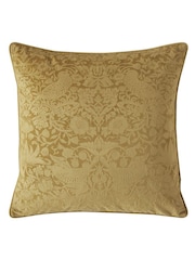 William Morris At Home Cider Strawberry Thief Embossed Cushion - Image 1 of 4
