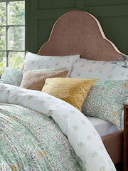 William Morris At Home Cider Strawberry Thief Embossed Cushion - Image 4 of 4