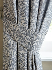 William Morris At Home Set of 2 Indigo Original Willow Tie Backs - Image 1 of 3