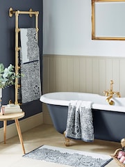 William Morris At Home Prussian Blue Marigold Towel - Image 1 of 4