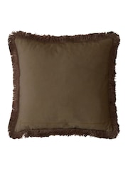 William Morris At Home Chocolate Strawberry Thief Cushion - Image 5 of 5