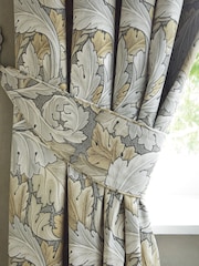William Morris At Home Set of 2 Flint Acanthus Tiebacks Tie Backs - Image 1 of 3