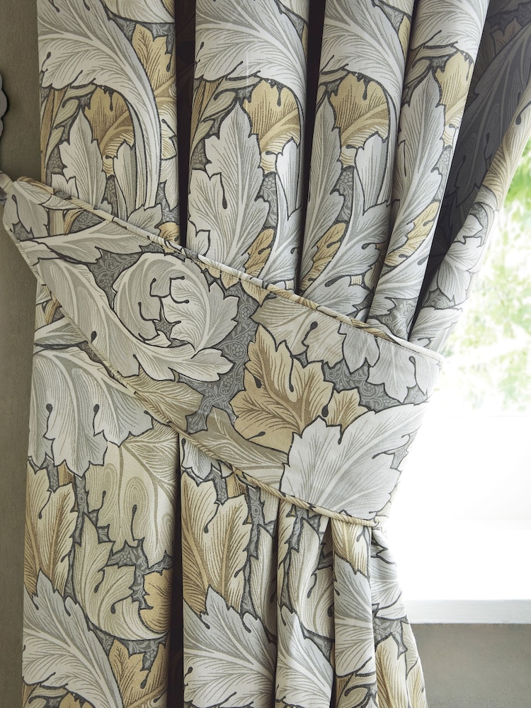 William Morris At Home Set of 2 Flint Acanthus Tiebacks Tie Backs - Image 1 of 3 William Morris At Home Set of 2 Flint Acanthus Tiebacks Tie Backs - Image 1 of 3