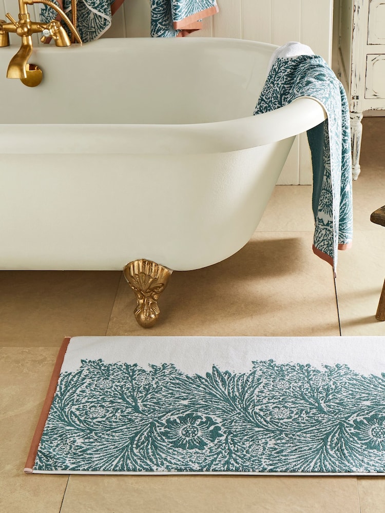 William Morris At Home Mineral Marigold Bath Mat - Image 1 of 4 William Morris At Home Mineral Marigold Bath Mat - Image 1 of 4
