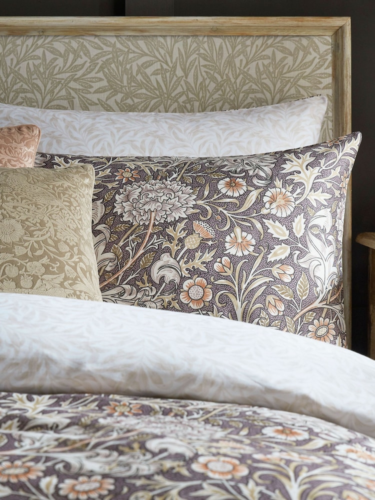 William Morris At Home Set of 2 Heather Double Bough Pillowcases - Image 1 of 4