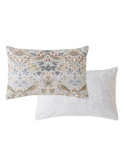 William Morris At Home Set of 2 Hessian Strawberry Thief Pillowcases - Image 4 of 4