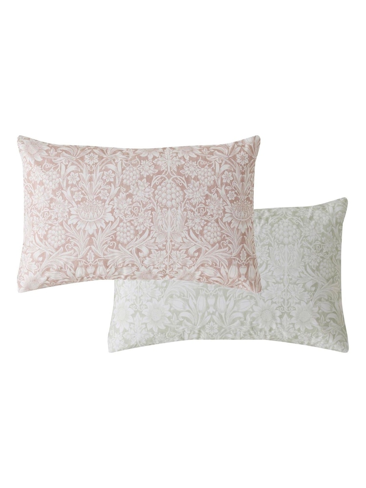 William Morris At Home Clay Sunflower Duvet Cover and Pillowcase Set - Image 6 of 6 William Morris At Home Clay Sunflower Duvet Cover and Pillowcase Set - Image 6 of 6