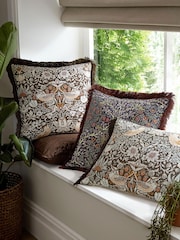 William Morris At Home Midnight Blackthorn Cushion - Image 3 of 4