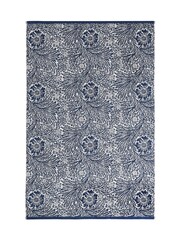 William Morris At Home Prussian Blue Marigold Towel - Image 3 of 4