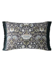 William Morris At Home Blue Lodden Cushion - Image 3 of 4