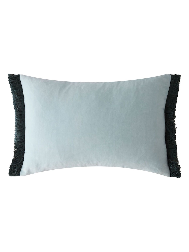 William Morris At Home Blue Lodden Cushion - Image 4 of 4