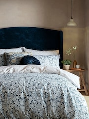 William Morris At Home Ink Sunflower Duvet Cover and Pillowcase Set - Image 1 of 6