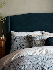 William Morris At Home Ink Sunflower Duvet Cover and Pillowcase Set - Image 2 of 6