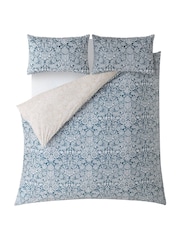William Morris At Home Ink Sunflower Duvet Cover and Pillowcase Set - Image 5 of 6