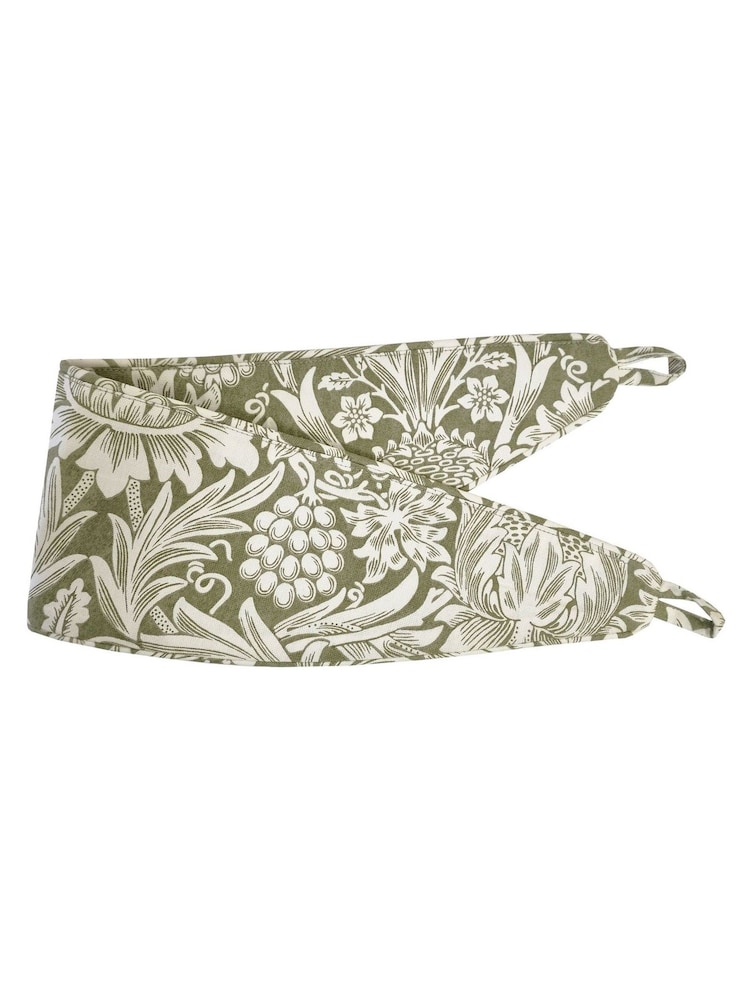 William Morris At Home Set of 2 Dark Olive Sunflower Tie Backs - Image 3 of 3