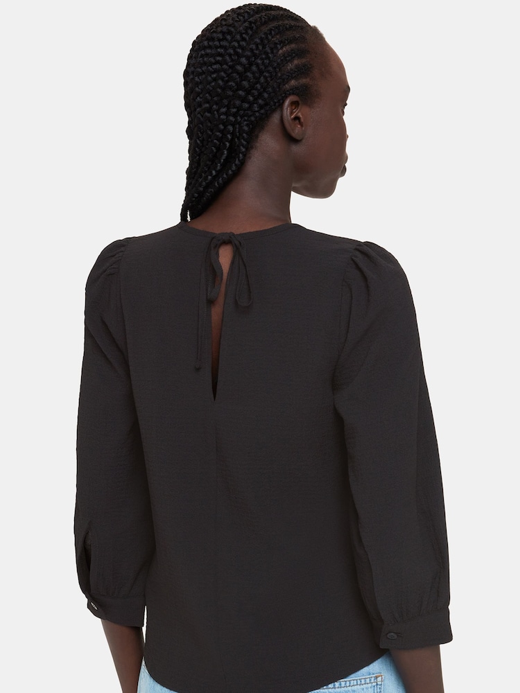 Whistles Zenni Black Blouse - Image 2 of 5