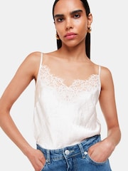 Nude - Whistles – Camisole-Oberteil mit Spitzenbesatz - Bild 3 von 5