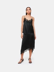 Schwarz - Whistles – Camisole-Oberteil mit Spitzenbesatz - Bild 2 von 5