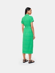 Whistles Green Millie Textured Dress - Image 4 of 5